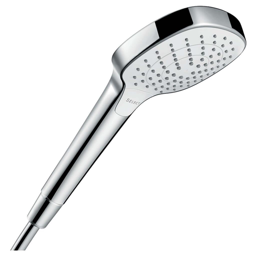 Hansgrohe White/Chrome Croma Select E Hand Shower Vario Water-Saving, 26813400