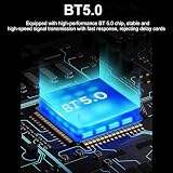 Docooler Głośnik przewodnictwa kostnego Mini Wireless BT 5.0, prawdziwe bezprzewodowe głośniki, tryb EQ, regulowany z kolorowym światłem otoczenia, wodoszczelność IP54, biały, Minimalistyczny