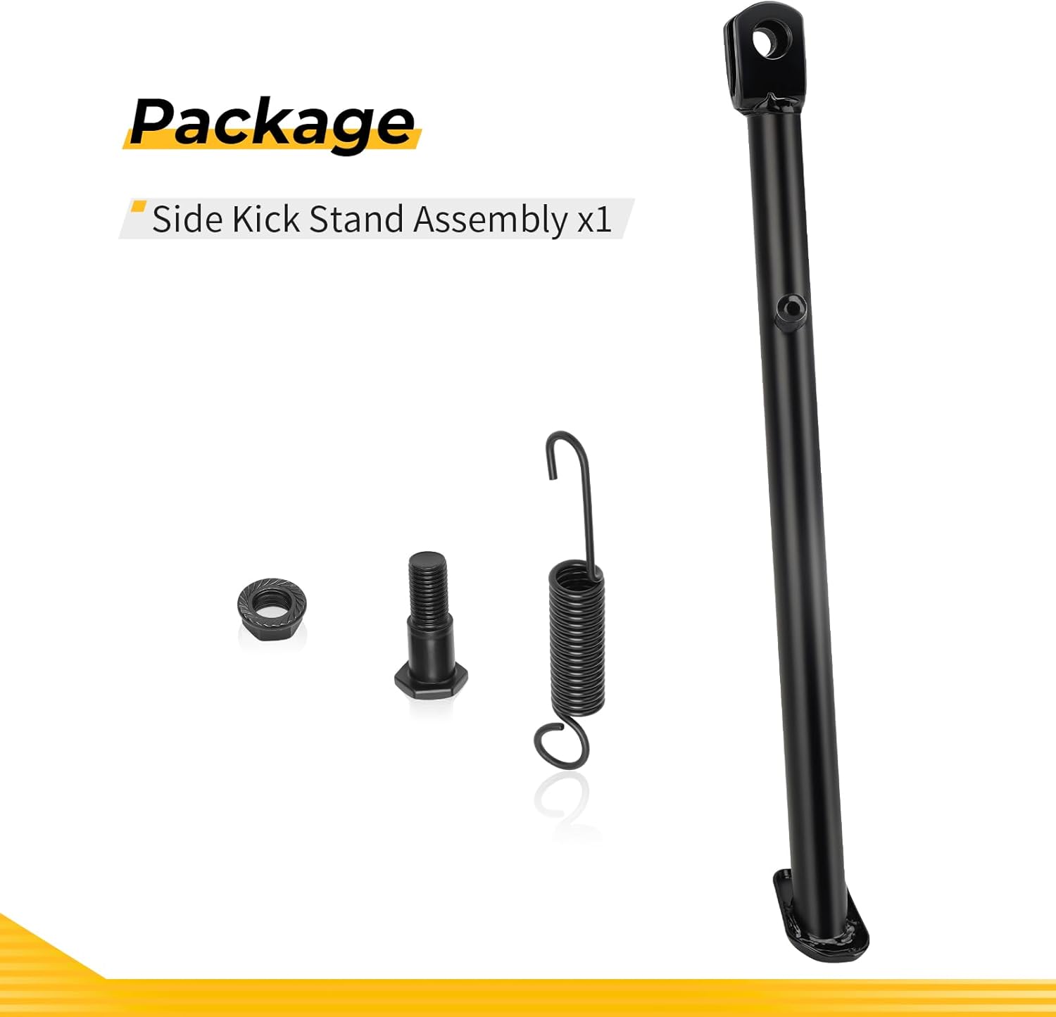 M MATI Side Kick Stand Assembly w/Spring Bolt for Honda XR100R 1985-2003 CRF100F 2004-2013 50530-KSJ-670 50530-KN4-000