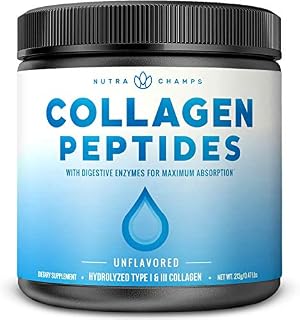 Collagen Peptides Powder - Enhanced Absorption, Double Hydrolyzed, Grass Fed, Keto Protein Powder