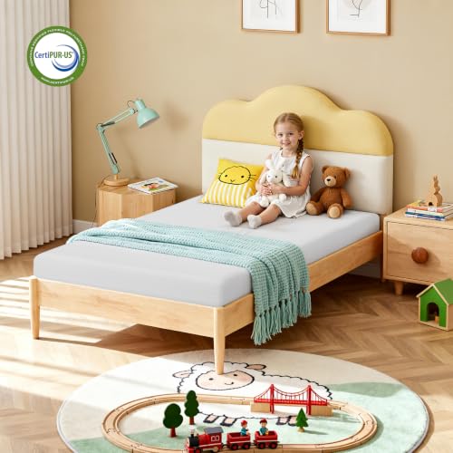 Image of FDW | 6 Inch Twin Mattress | Medium Firm | Gel Memory Foam | White