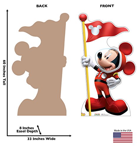 Image of Cardboard People Mickey in Space Life Size Cardboard Cutout Standup - Disney's Mickey Mouse Clubhouse