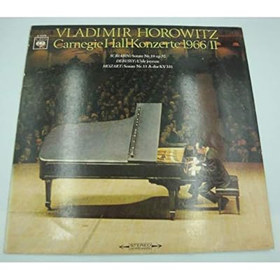 HOROWITZ Carnegie Hall-Konzerte 1966/II SCRIABIN/DEBUSSY/MOZART LP CBS