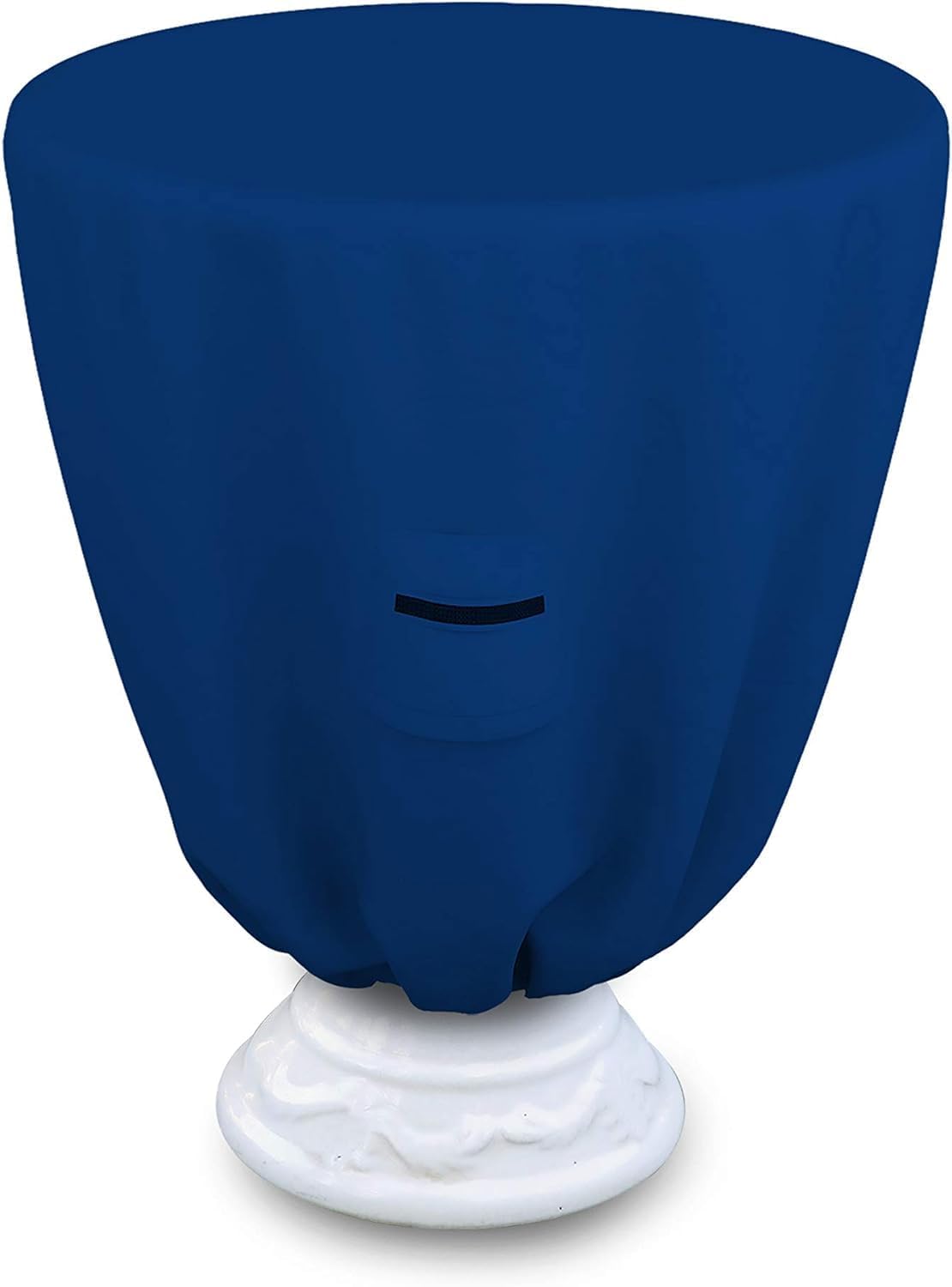 Covers & all Round Bird Bath Cover, Feeder Bowl Well Winter cover with Elastic, 18 Oz heavy duty Waterproof UV Weather Resistant Outside Garden Backyard Basin Fountain (30"Diameter x 20" H, Blue)