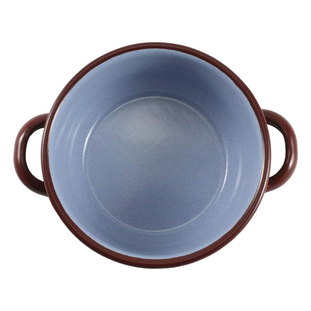 Wurko 190112 – Casseruola Smaltata, 12 cm, di Colore Marrone 34 cm