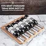 Ivation 33 Bottle Dual Zone Wine Cooler Refrigerator w/Lock | Large Freestanding Wine Cellar For Red, White, Champagne & Sparkling Wine | 41f-64f Digital Temperature Control Fridge Stainless Steel - Image 6