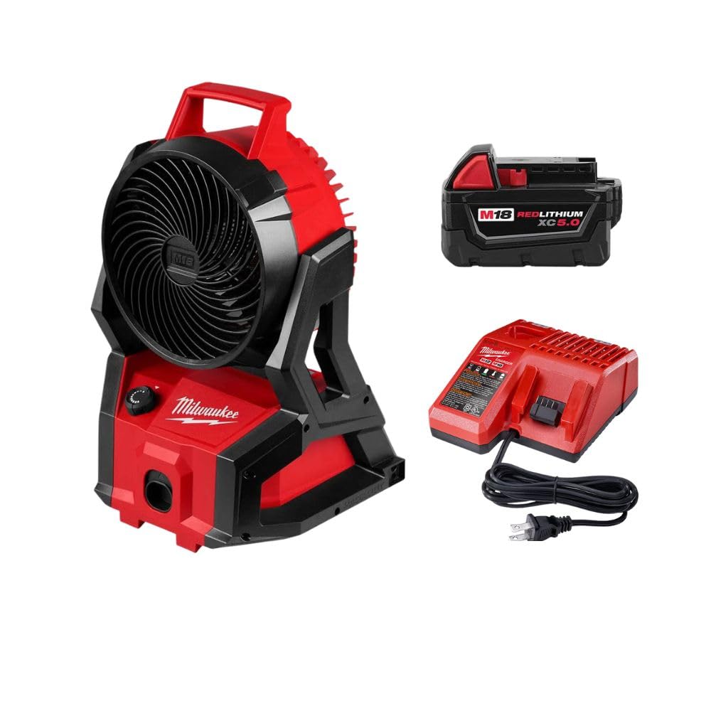 Amazon.com: Milwaukee 0886-20P M18 Cordless Jobsite Fan with M18