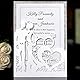 Love Heart Stanzschablonen für Hochzeit, Mr & Mrs, Diamantring, Stanzschablonen für Einladungen, DIY, Album, Karten, Prägung, Scrapbooking, Schablonen