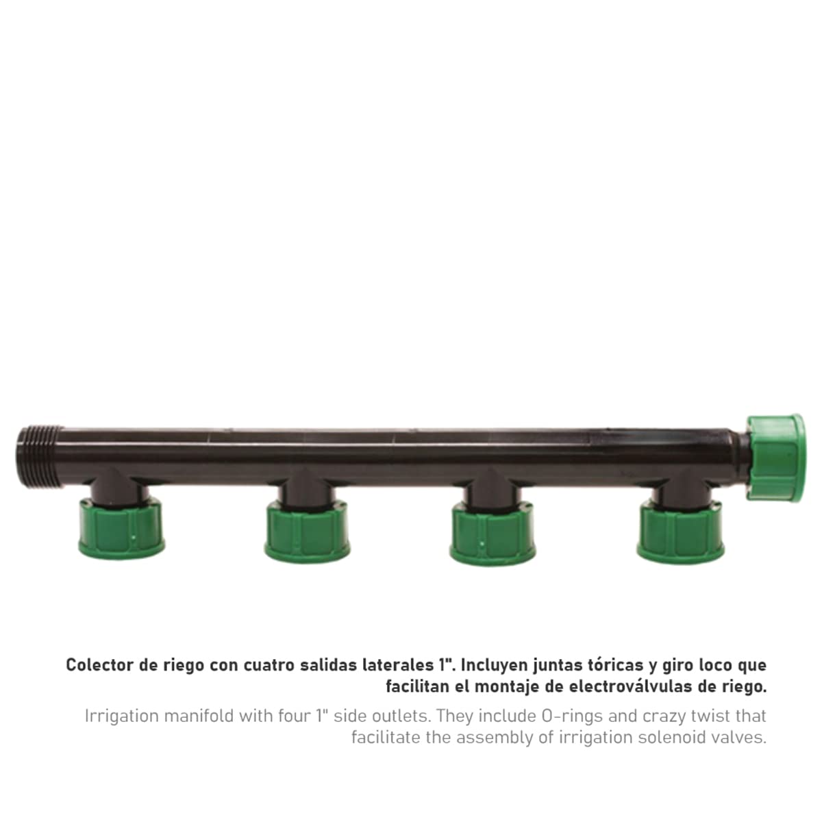 Kit di irrigazione completo 24 V con programmatore elettrico Eco Logic Hunter a 4 stazioni per un sistema preciso ed efficiente.
