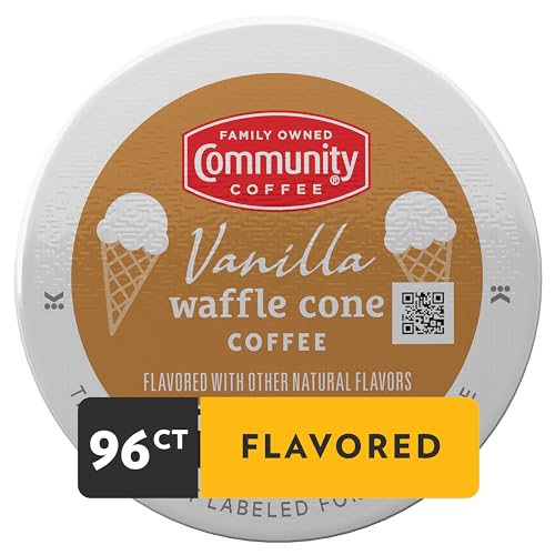 image for Community Coffee Vanilla Waffle Cone 96 Count Coffee Pods, Ice Cream F