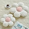 ZCNYCLAM Flower Pillows, Decorative Throw Pillow with Soft Plush for Couch, Flower Shaped Pillow Home Decor Daisy Pillow for Bed (White, 14.9 Inches) #1