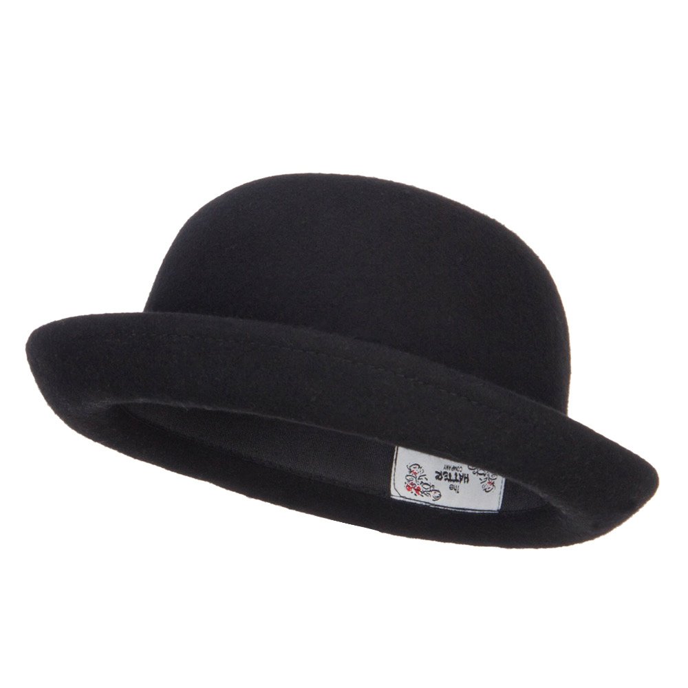 bocodeco Wool Felt Flat Brim Bowler ハット Amazon.com: Jeanne Simmons Men's Felt Bowler Hat with Ribbon