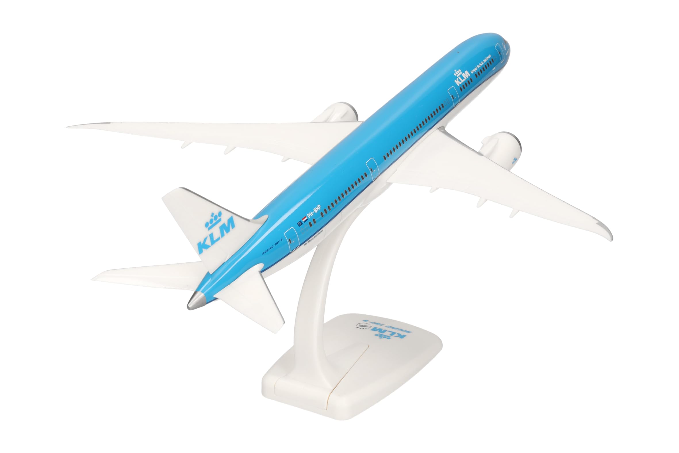 Herpa modello di aereo KLM Boeing 787-9 Dreamliner – PH-BHP "Tulp/Tulip", in scala 1:200 - Snap-Fit, pezzo da collezione, miniatura deco, statuetta con supporto in plastica