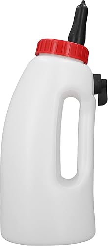 Jiawu Biberón de ternero, biberón de leche de ternero de 4 litros, biberón de lactancia Biberón de leche de ternero Botella alimentadora de leche de