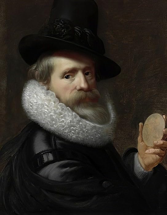 Poster autoportrait par Paulus Moreelse impression sur toile déco murale