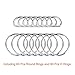 Paxcoo 150 Pcs Key Chain Hooks with Key Rings and D Rings Bulk for Lanyard Supplies (Small Size)