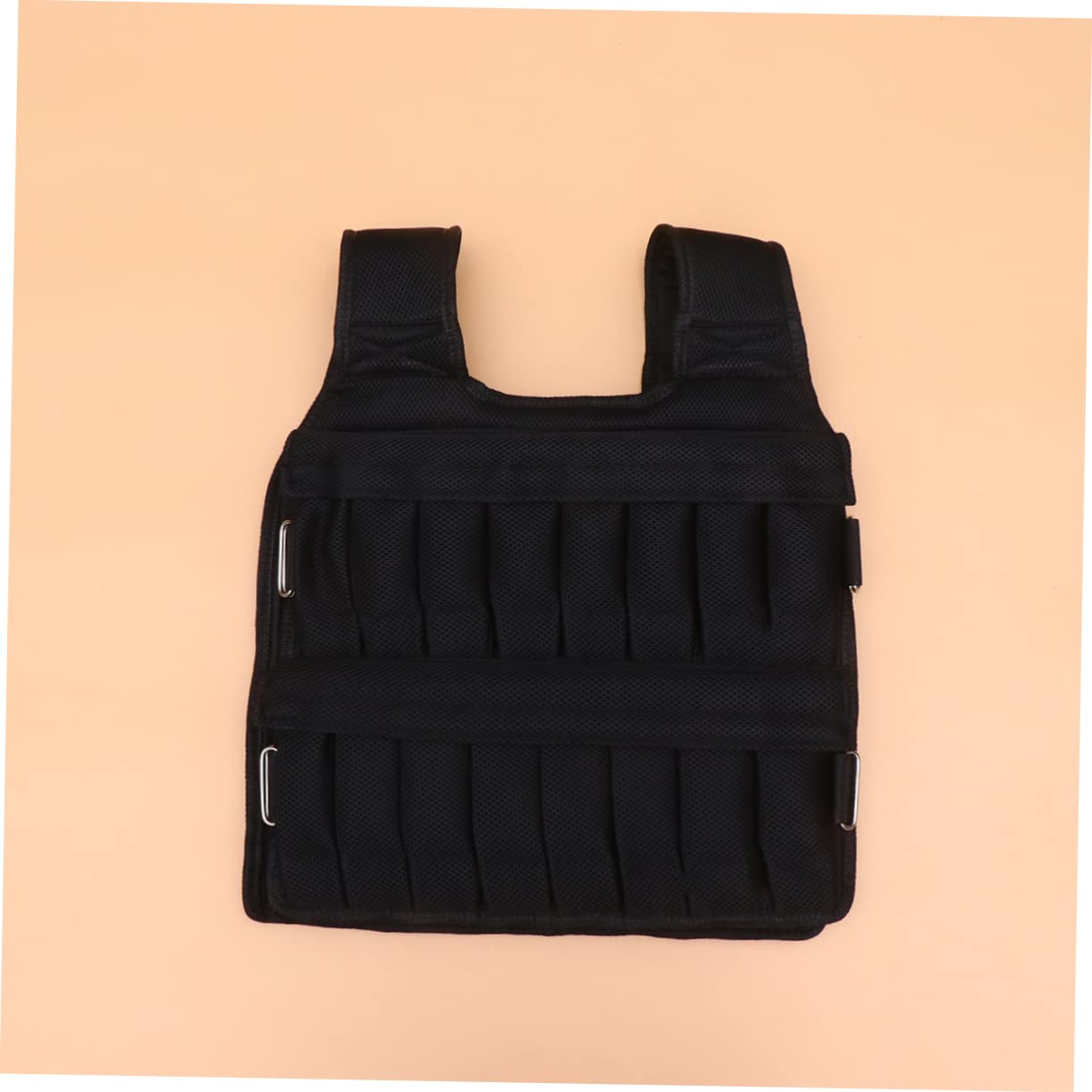 Gilet Zavorrato per Corsa, Allenamento Fitness, 35kg, Nero, 1 Pezzo
