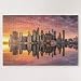 ANGELA G Wooden Jigsaw Puzzle 500 Piece for Adults, New York City Skyscrapers Skyline Sunset Travel Jigsaw Puzzle Game Toys Gift Jigsaw Puzzle