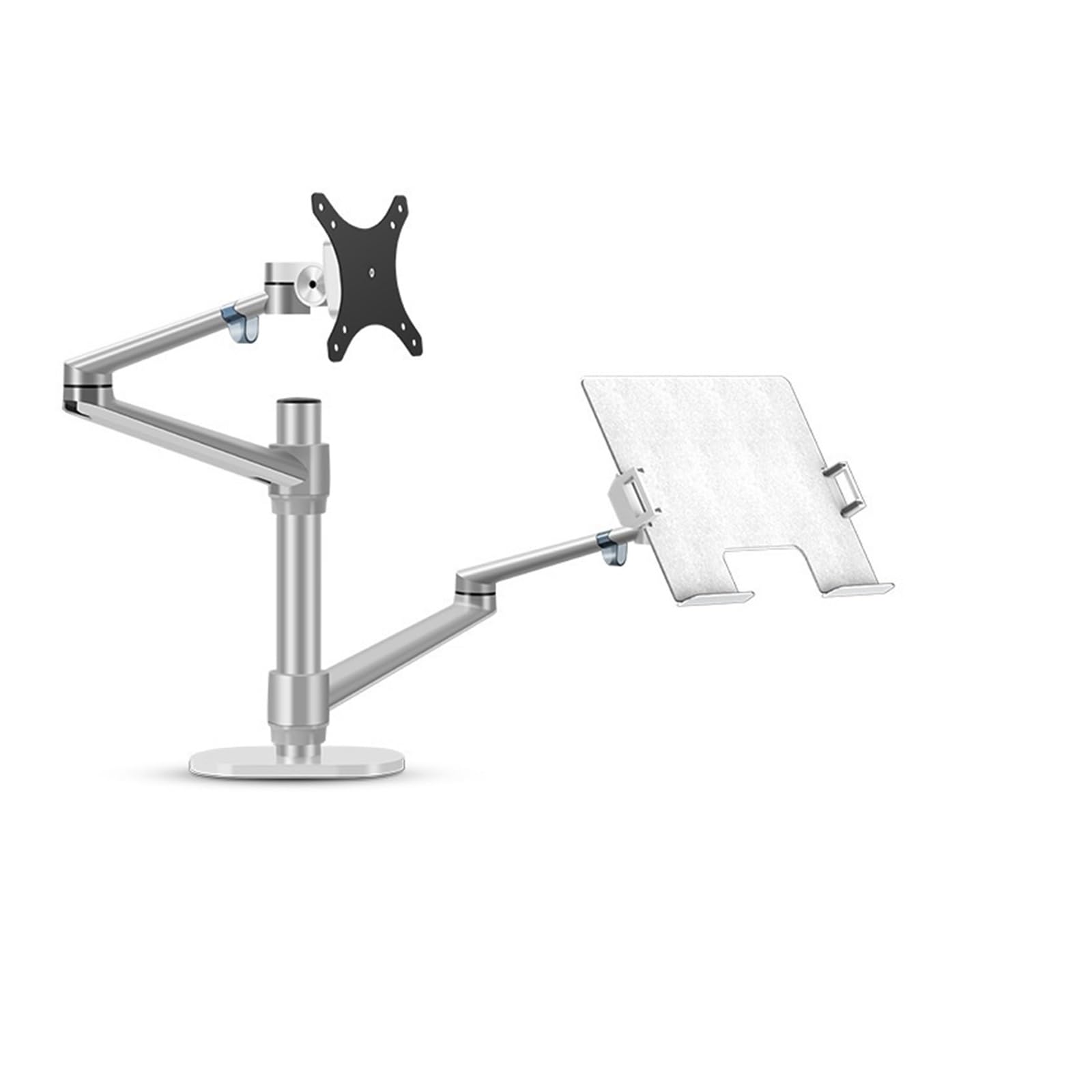 TKJfdTY Ol-3L Stand Lcd Monitor Stand Combination Dual-Purpose Computer Stand Desktop Dual Screen，Silver