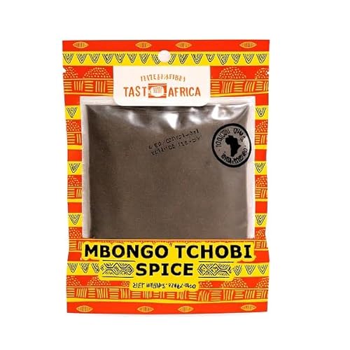 Mbongo Tchobi Spice 8oz – Authentic Cameroonian Black Spice Blend, Traditional African Seasoning for Fish, Meat & Stews, Rich Smoky Flavor, Gourmet Exotic Spice Mix, Natural Cooking Seasoning