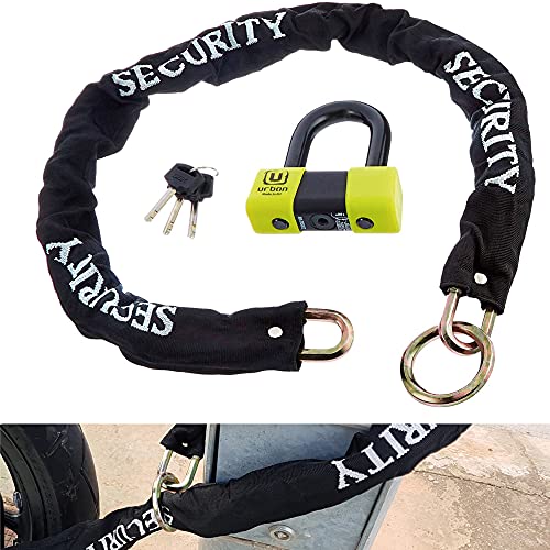urban U75 10,120 l Cadeado anti-roubo, mini U 18 mm, alta segurança, homologado, senhora e corrente laço 10 mm, 18