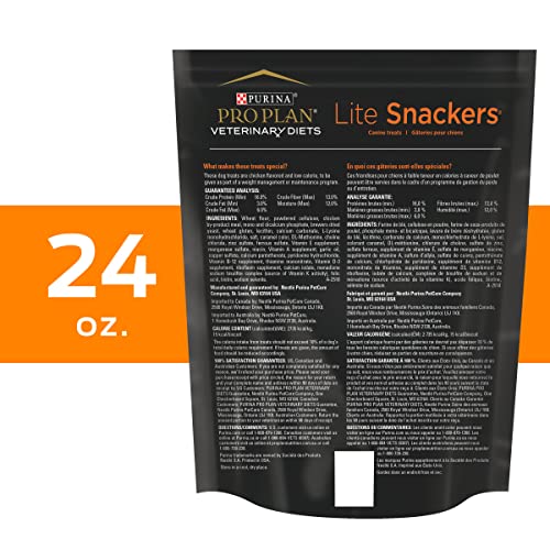 Purina Pro Plan Veterinary Diets Lite Snackers Canine Dog Treats - 24 Oz. Pouch #TOP6