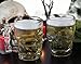 Circleware Skull Face Beer Mug Drinking Glasses with Handle, Set of 2, Heavy Base Funny Entertainment Glassware for Water, Juice and Halloween Decorations Beverage Gifts, 17.6 oz.