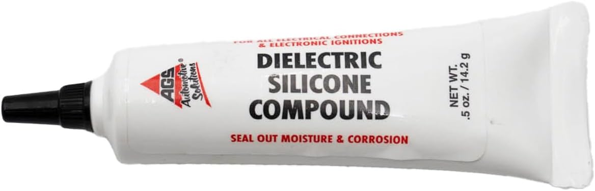 AGS Automotive Solutions Dielectric Silicone Grease โ 0.5 oz Tube, Prevents Electrical Faults, Ensures Rust-Free Connections, Automotive Lubricant