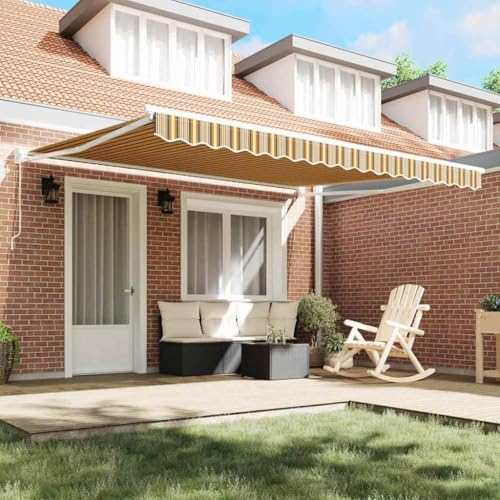Store rétractable 400x300 cm en alu et polyester pour terrasse - 4