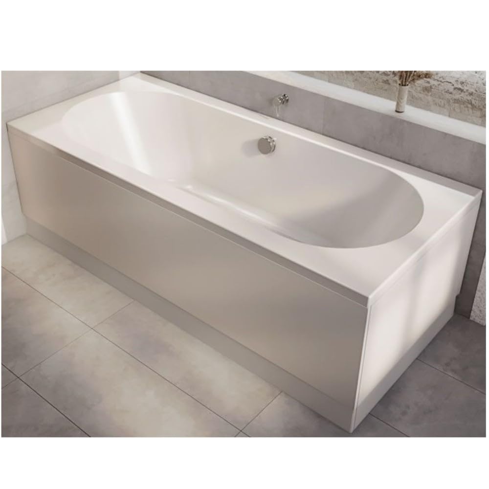 Milano Ballam White 1700mm x 700mm Double Ended Round Bath Panels