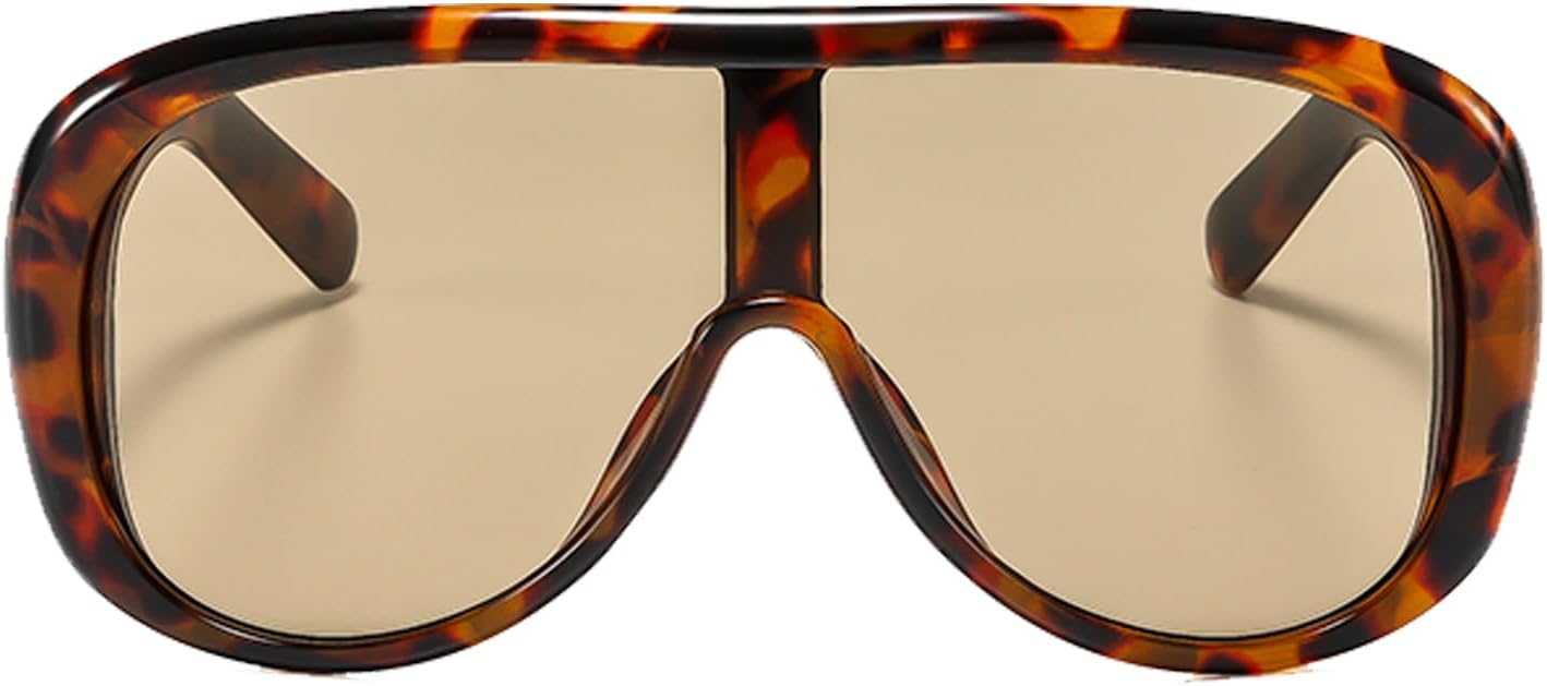 YAMEIZE Retro Oversized Pilot Sunglasses for Women Men Large Oversize Oval Sunglasses Big Frame
