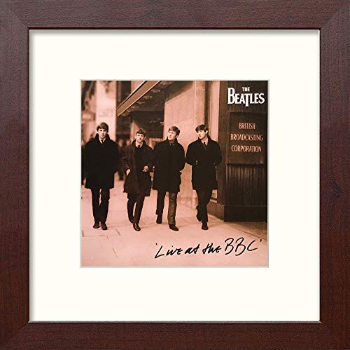L Lumartos Vintage Beatles Poster Contemporain Home Decor Wall Art Impression Aquarelle Acajou 25,4 x 25,4 cm - Les Beatles, Paul McCartney, John Lennon, RIngo Starr, George Harrison L Lumartos Vintage Beatles Poster Contemporain Home Decor Wall Art Impression Aquarelle Acajou 25,4 x 25,4 cm