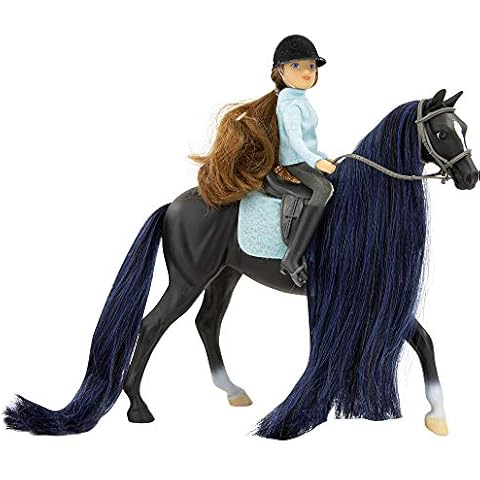 Breyer Horses Freedom Series Horse and English Rider Set | Jet & Charlotte | Horse and Rider Set | Horse Toy | 1:12 Scale | Model #61145 Various Cover
