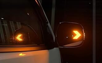 iJDMTOY Pair Dynamic Sequential 3-Step Flash 33-SMD LED Circuit Board Panels For Behind The Side Mirror Turn Signal Retrofit, Amber Yellow