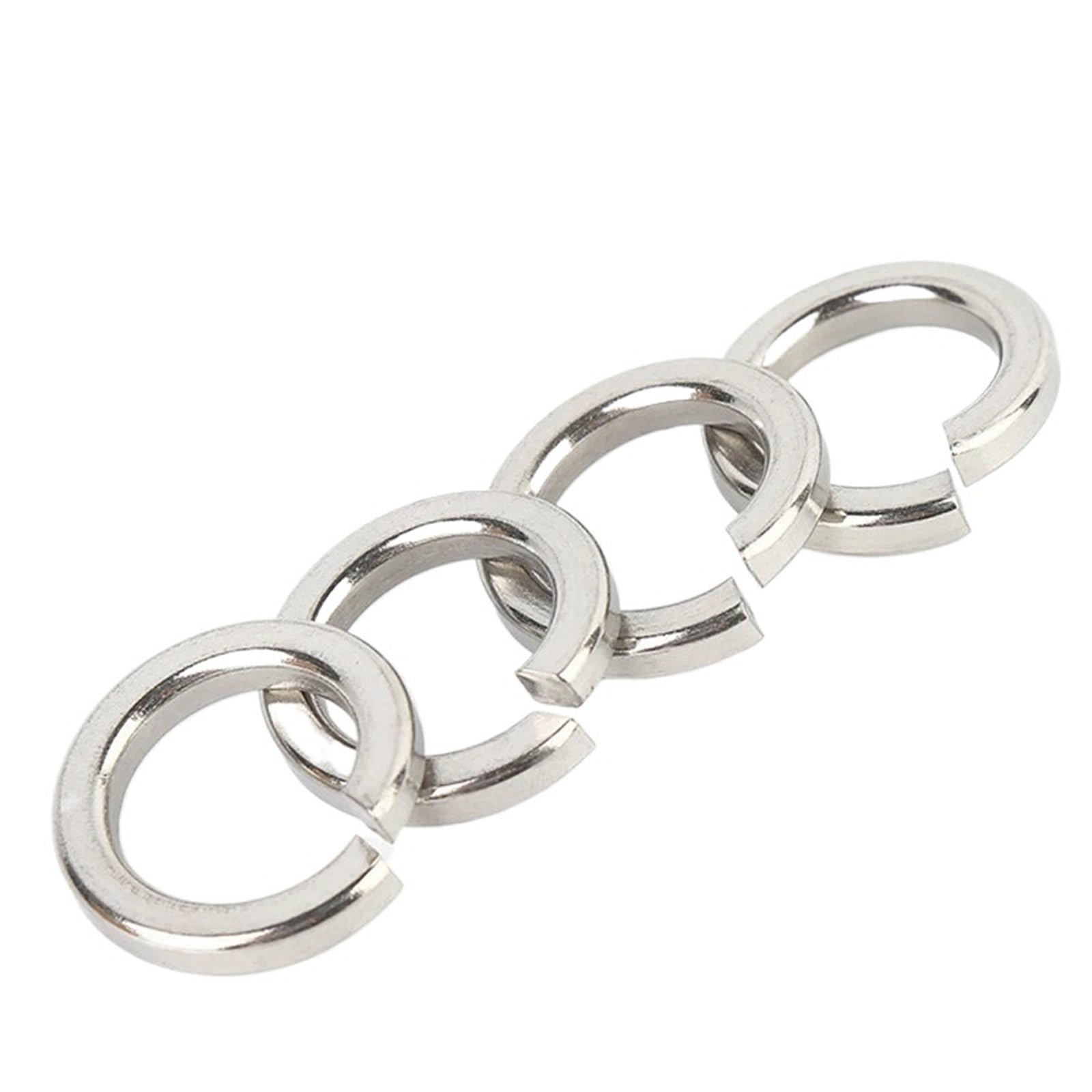 Arandelas Metalicas 10/50/ 100 Uds arandela de seguridad dividida con resorte junta elástica M1.6 M2 .5 M3 M4 M5 M6 M8 M10 M12 M16 M24 M27 M30 A2 acero inoxidable(M18,10Pcs)