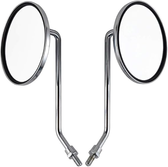 NICECNC 8mm x 1.25mm Single Cylinder Motorcycle Mirrors