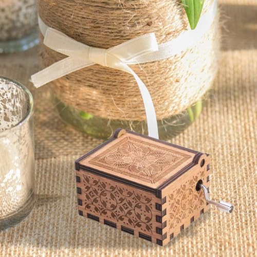 ukebobo Wooden Music Box - The Pooh Saying Music Box, Gift for Friend, Cousins, BFF, New Year\'s Gifts- 1 Set - Thumbnail 6