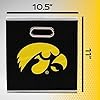 Franklin Sports NCAA Iowa Hawkeyes Storage Bin - Collapsible Cube Container + Storage Basket - Folding Fabric Shelf Organizer - NCAA Office, Bedroom + Living Room Décor - 10.5" x 10.5" Inches #1