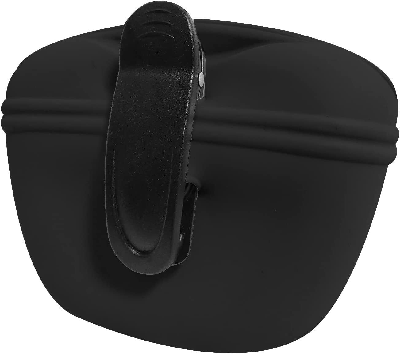 Dog Treat Pouches Pet Training Pouch Dog Training Bag with Magnetic Closure Portable & Food Grade, Pouch For Wet and Dry Food (Black)