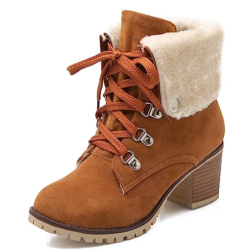 Bottines Chukka talons blocs suède jaune PAYDVOIER pour femme