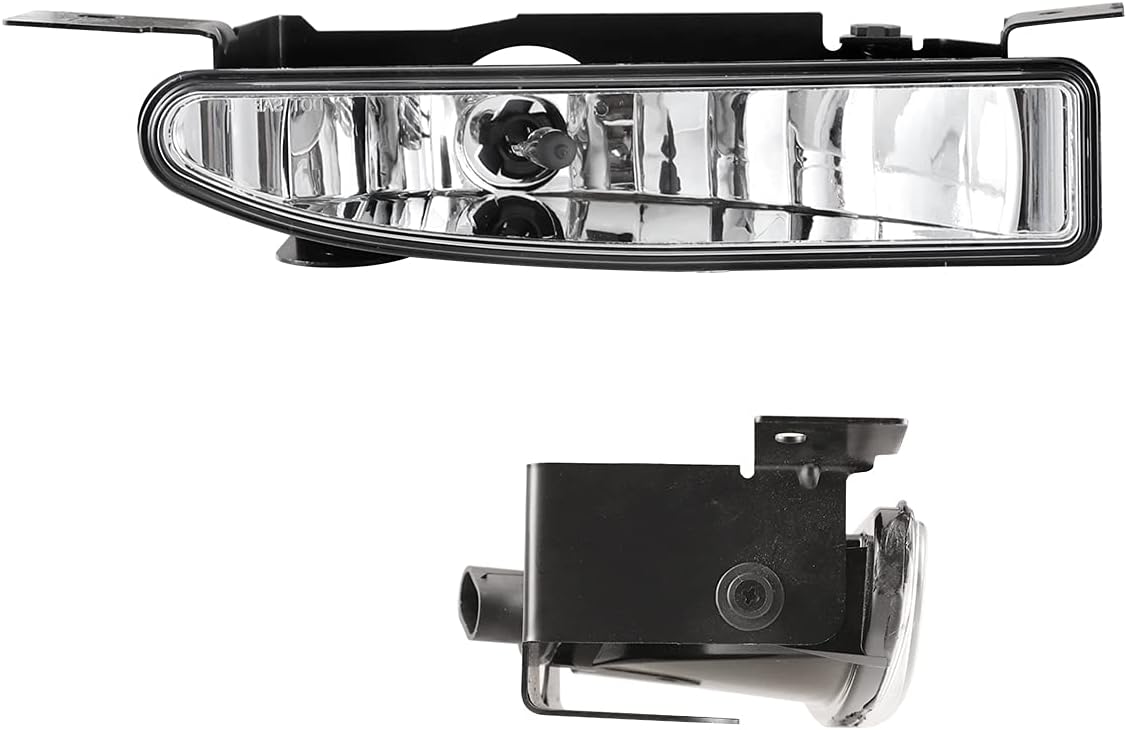 ROXX Fog Lights Compatible with 1997-2004 Buick Regal / 1997-2005 Buick Century with 893 12V37.5W Bulbs, A Pair of Driving Fog Light Driver and Passenger side (Clear Lens)