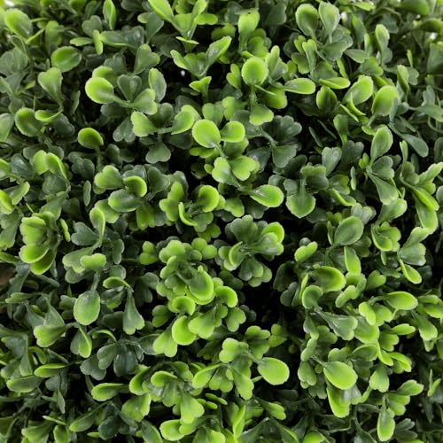 Artificial Boxwood Topiary Tree 4FT Triple Ball Faux Topiary Trees, Waterproof Fake Boxwood Plants Outdoor Indoor, All-Weather Potted for Porch Patio Garden Entryway Home Decor Set of 2 by ENVEN - Used condition - Image 7