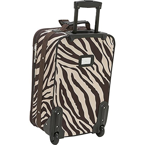 Image of Rockland Fashion Softside Upright Luggage Set, Telescoping Handles, Peace, 4-Piece (14 /19 /24 /28)