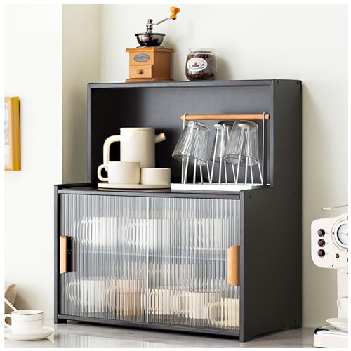 Meuble de cuisine compact pour libérer votre plan de travail, grand rangement micro-ondes sur pied