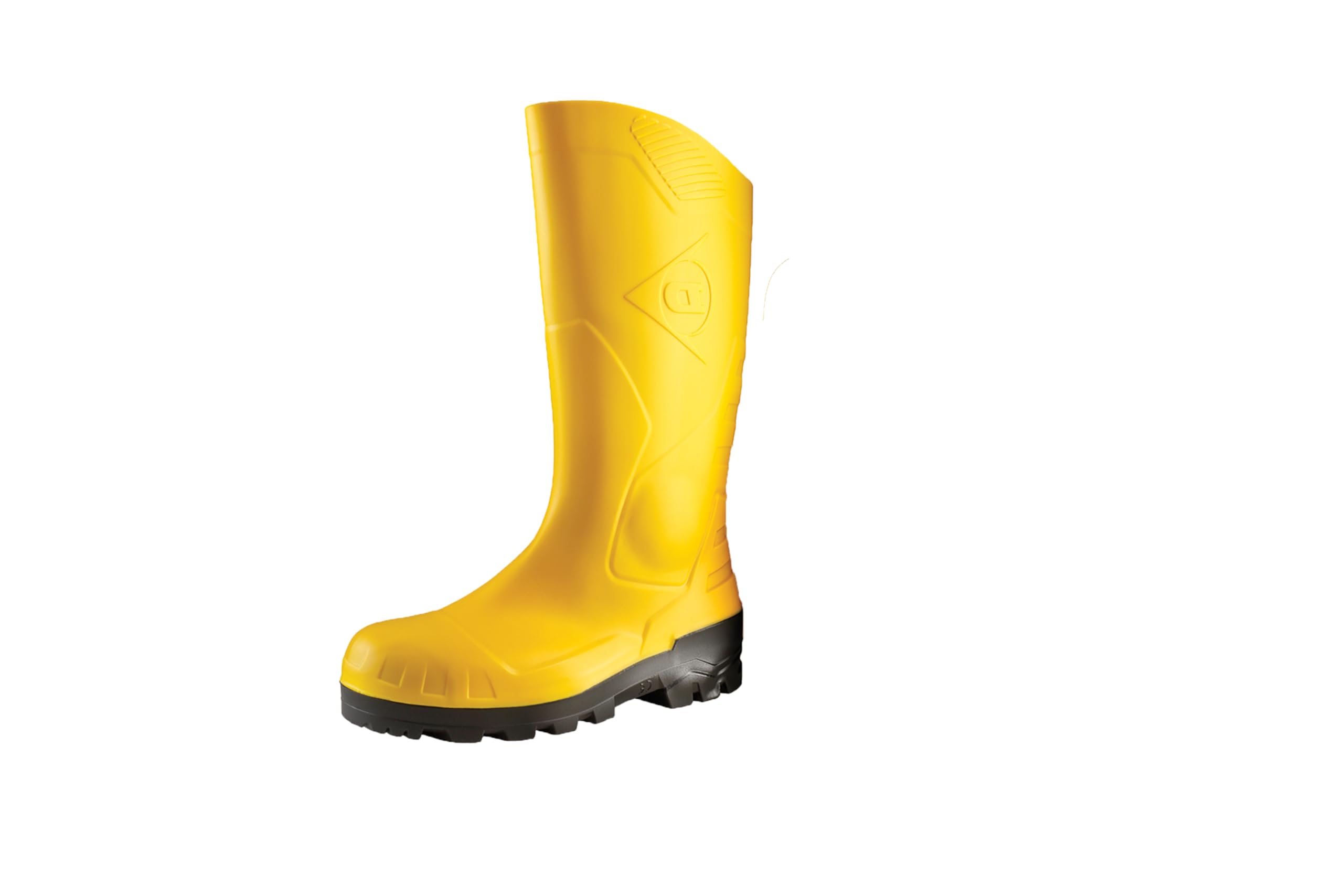 DUNLOP Devon Safety Work Boots with Steel Toe, PVC, Yellow, UK 3