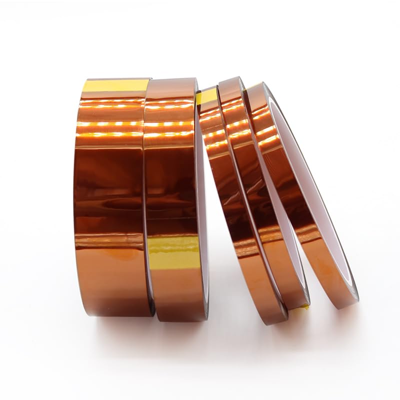 Cinta resistente a altas temperaturas Kapton de 10mm poliimida para aislamiento térmico 3D 5