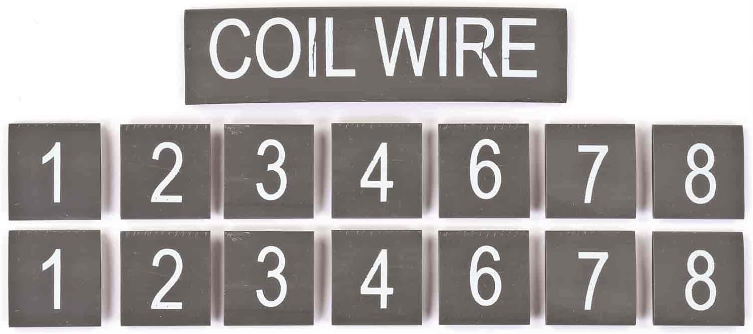 JEGS 40352 Heat Shrink Spark Plug Wire Markers Fits (spark