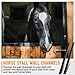 Yaocom 6 Pack 42 Inch Horse Stall Wall Channels Galvanized Steel Easy Installation Horse Stall Chew Guards Wood Protector with 60 Screws, Black