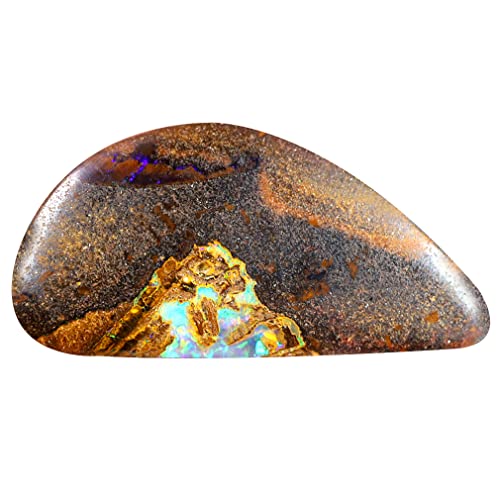 Opale Boulder naturelle 4.69 ct Koroit australien multicolore, gemme en vrac shape