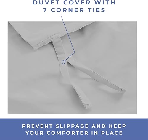 Miniatura 5 de Kotton Culture Juego de cama de 4 piezas, 100% algodón egipcio de 600 hilos, fundas de almohada y sábana bajera con bolsillo extra profundo, ropa de